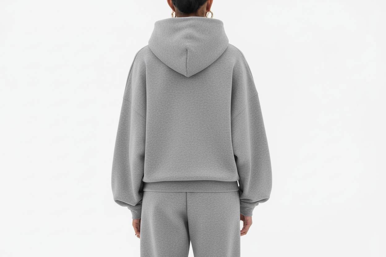 Women’s Oversized Heavyweight Hoodie – Drop Shoulder Fleece - GRAY