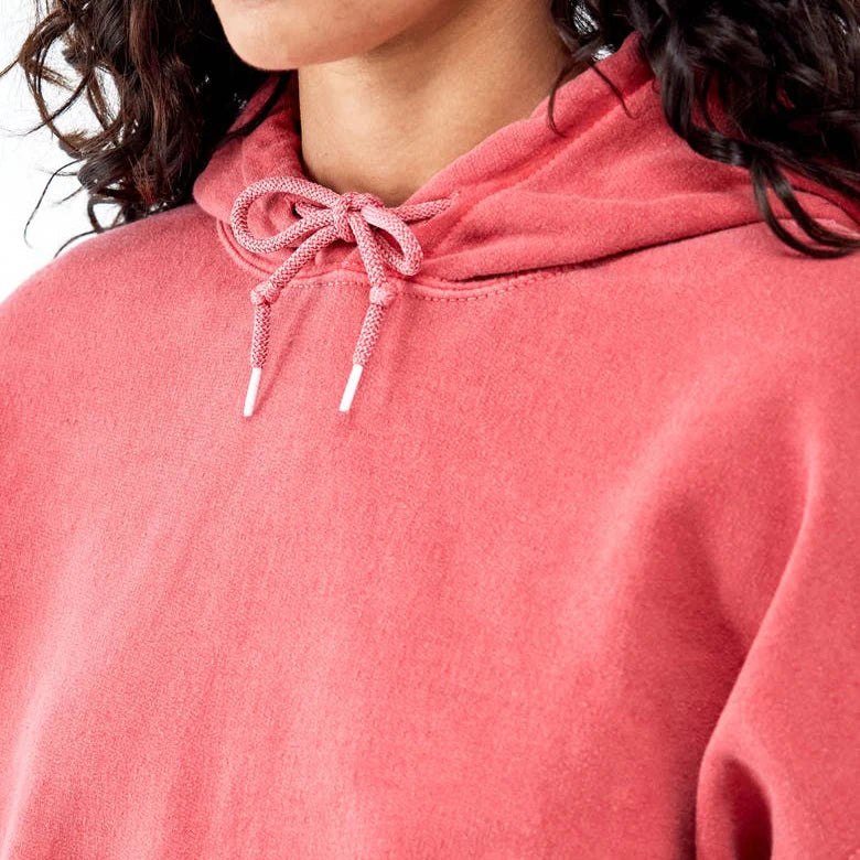 Women’s Oversized Acid Wash Hoodie – Vintage Drop Shoulder - BEIGE