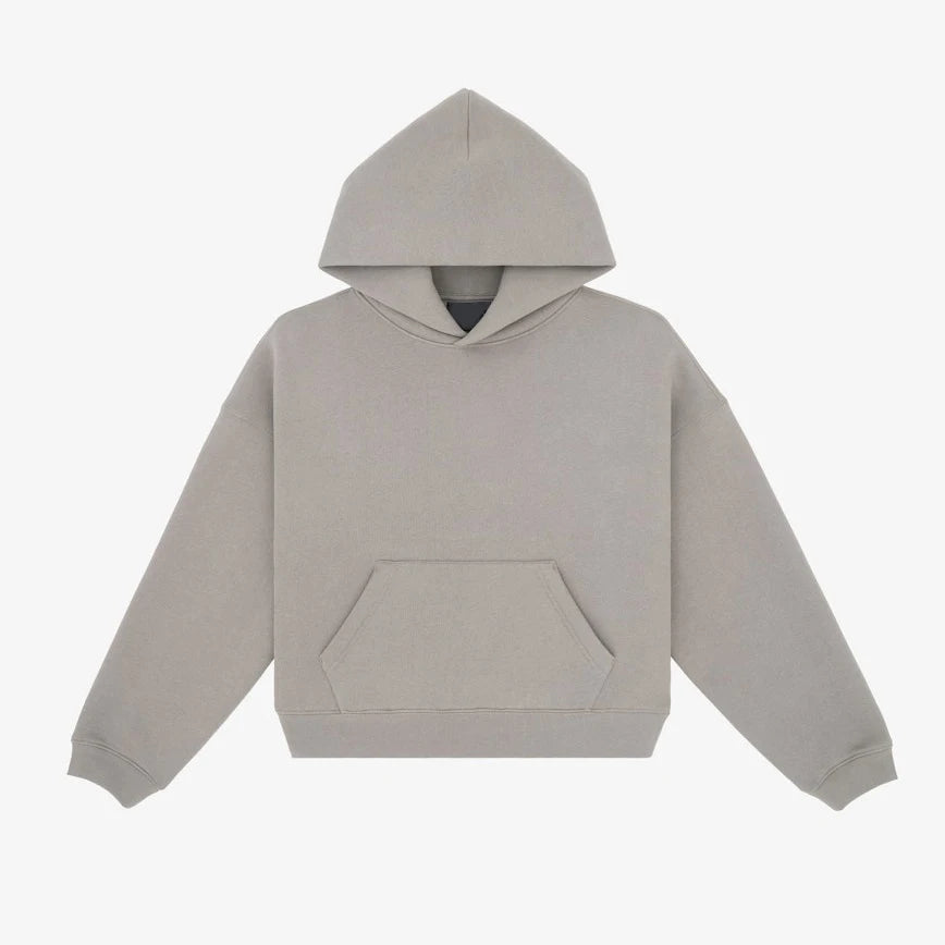 Women’s Oversized Heavyweight Hoodie – Drop Shoulder Fleece - WHITE
