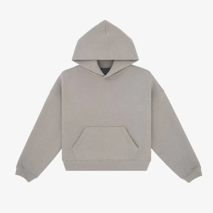 Women’s Oversized Heavyweight Hoodie – Drop Shoulder Fleece - WHITE